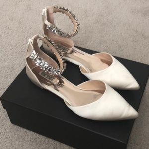 Badgley Mischka Morgen Flats Champagne